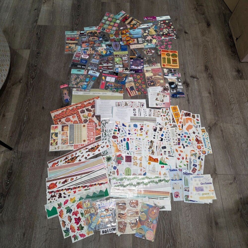 136 Scrapbooking Lot Creative Memories, Jolee's & Misc 43 of them New in package